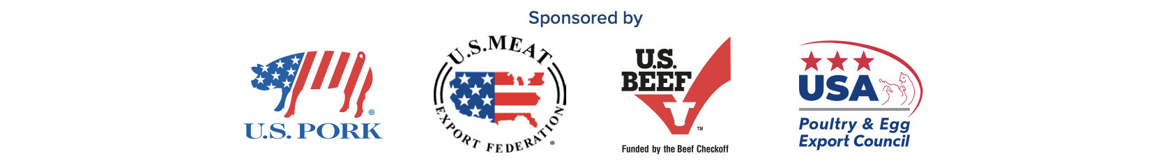 Sponsored by U.S. Pork, U.S. Meat Export Federation, U.S. Beef and USA Poultry & Egg Export Council